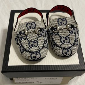Baby Princetown GG canvas slipper